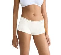 Sloggi Women's GO Crush Short C3P Briefs, Silk White, S (Pack of 3), Silk White, S