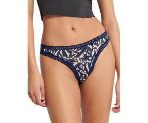 Sloggi Womens GO Crush Thongs (3 Pack) - Blue Polyamide - Size Medium