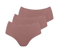 Sloggi Womens Go Daily Cotton Midi 3p, Cacao, L UK