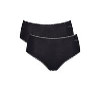 Sloggi Women's GO High waist C2P Briefs, BLACK, S