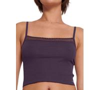 Sloggi Womens GO Ribbed Crop Top - Blue - Size X-Small