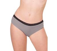 Sloggi Womens GO Ribbed Hipster Briefs 2 Pack - Black Cotton - Size Small