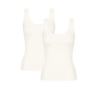 Sloggi Women's GO Tank Top C2P Undershirt, Silk White, M