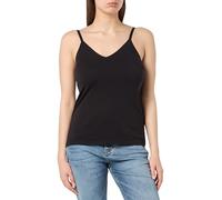 Sloggi Women's Happy Cotton Spaghetti Top Undershirt, Black, XS