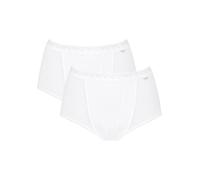 Sloggi 2-Pack Control Maxi Briefs, High Waist, Light Control, White Size 24 (Women)