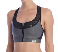 Sloggi Women's Move Fly N Sports Bra, Multicolour (Grey Combination M013), Size 34DD