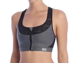 Sloggi Women's Move Fly N Sports Bra, Multicolour (Grey Combination M013), Size 34DD