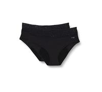 Sloggi Women's Period Pants Hipster Heavy 2P Briefs, BLACK, XXS