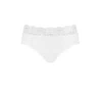 Sloggi Women's Romance Midi Briefs - Lightweight Mid‑Rise, Lined Stretch - White, 2XL