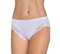 Sloggi Womens Romance Tai Brief - White Fabric - Size Large