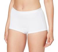 Sloggi Women's Sensual Fresh Short Brief - White - Comfortable Fit UK 10 & UK 16