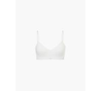 Sloggi Womens Silk White Ever Ease Padded Non-wired Cotton-blend Bra M