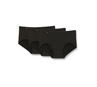 Sloggi Women's 24/7 Microfibre Midi C3P Briefs, BLACK, 14