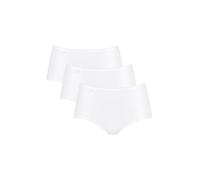 Sloggi Women's 24/7 Microfibre Midi C3P Briefs, WHITE, 22