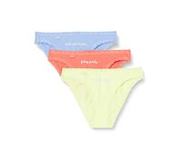Sloggi Women's 24/7 Weekend Tanga C3P Briefs, ORANGE - DARK COMBINATION, 42