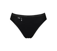 Sloggi Women's Basic+ Pearl Tai 2 Pack Briefs in Black | Size: 18 Sloggi Black 18