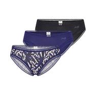 Sloggi Women's GO Crush Mini C3P Underwear, Blue - Dark Combination, S