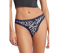 Pack of 3 Go Crush Thongs in Cotton Blue navy+black+printed