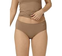Sloggi Womens GO Midi Organic Briefs 2 Pack - Brown Cotton - Size X-Small