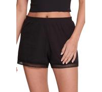 Sloggi Women's GO Ribbed Short Briefs, BLACK, L