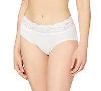 Sloggi Women's Sloggi Romance Midi Plain Boxer Brief, White, 14 (Manufacturer Size: 44)