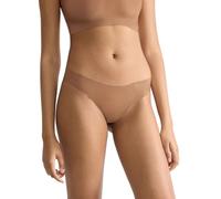 Sloggi Womens Nostalgic Brown Zero Feel 2.0 Stretch-jersey Tanga Briefs M