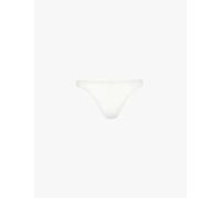 Sloggi Womens Sloggi Zero Feel Bliss Lace Thong Silk White M