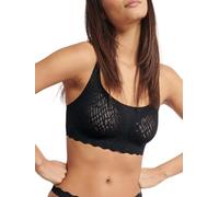 Sloggi Womens ZERO Feel Bliss Top - Black Polyamide - Size Medium