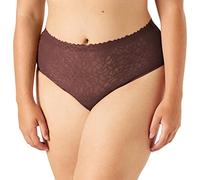 Sloggi Women's Zero Feel Lace 2.0 High Waist Briefs, EBONY BROWN, S