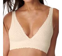 Sloggi Womens Zero Feel Lace 2.0 Bralette - Off-White - Size X-Large