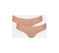 Sloggi Women's ZERO Microfibre 2.0 HHipstring 2P Briefs, CAMEO BROWN, L