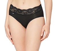 Sloggi Womens Romance Midi Brief - Black Fabric - Size 2XL
