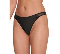 Sloggi Womens Soft ADAPT Tiny Tanga Briefs - Black Polyamide - Size Medium
