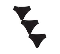 Sloggi Women's Tai Briefs Knickers Cotton '24/7 ' in a 3 Pack in Size 10 -Black