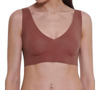 Sloggi Womens Burnt Henna Zero Feel 2.0 Stretch-jersey Bralette S