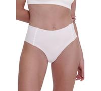 Sloggi Womens ZERO Feel 2.0 High waist - White polyamide - Size Small