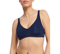 Sloggi Womens Vy Blue Zero Feel 2.0 Soft Non-wired Stretch-woven Bra S