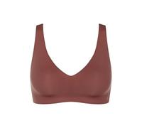 Sloggi Womens Burnt Henna Zero Feel 2.0 Stretch-woven Bralette M