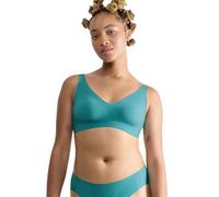 Sloggi Womens Zero Feel 2.0 Soft Bra, Quiet Turquoise, M Plus UK
