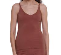 Sloggi Womens ZERO Feel 2.0 Spaghetti Top - Brown Polyamide - Size Large