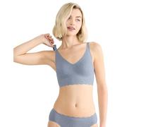 Sloggi Womens Zero Feel Bliss Bralette Bra, Bluish Gray, XL UK