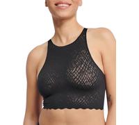 Sloggi Women's Zero Feel Bliss Crop Top Undershirt, Black, XL
