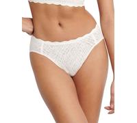Sloggi Women's High Leg Underwear ZERO Feel Bliss Silk White XL