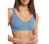 Sloggi Women's Zero Feel Bliss Soft Bra Bra, Azura Blue, S Plus