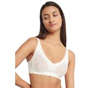Sloggi Women's Zero Feel Bliss Soft Bra Bra, Silk White, L