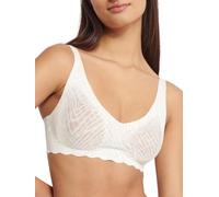 Sloggi Women's Zero Feel Bliss Soft Bra Bra, Silk White, L Plus