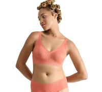 Sloggi Womens Zero Feel Bliss Soft Bra, Lovely Apricot, S Plus UK