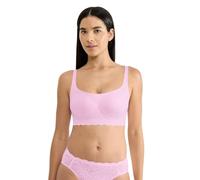 Sloggi Womens Zero Feel Bliss Top T-Shirt Bra, Floral Pink, M UK