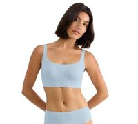 Sloggi Womens Zero Feel Bliss Top T-Shirt Bra, Light Blue, L UK