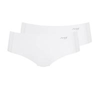 sloggi Women's ZERO Feel Hipster 2P EX Underwear, White, 000S